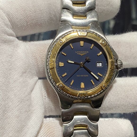 Longines Conquest 100M Quartz 18K Two Tone 40MM Mens Watch Luxury main image 4